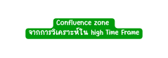 Confluence zone จากการว เคราะห ใน high Time Frame