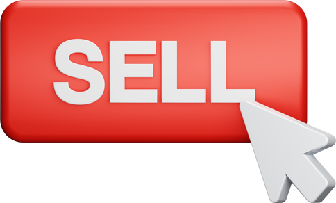 Sell Button 3D Icon