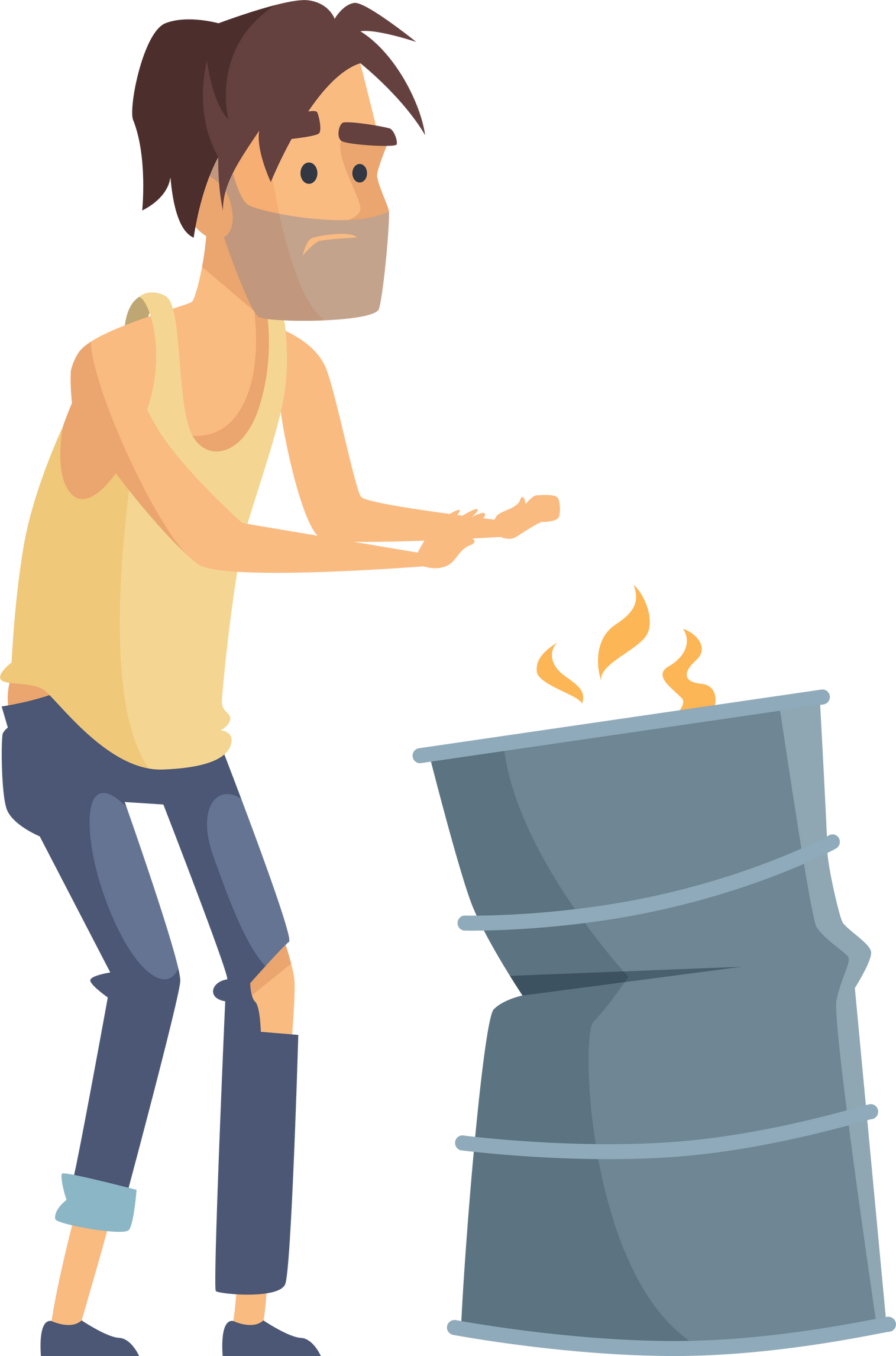 unhappy  poor desperate peoples vector character